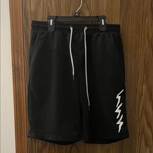 Black Romwe Men's Shorts